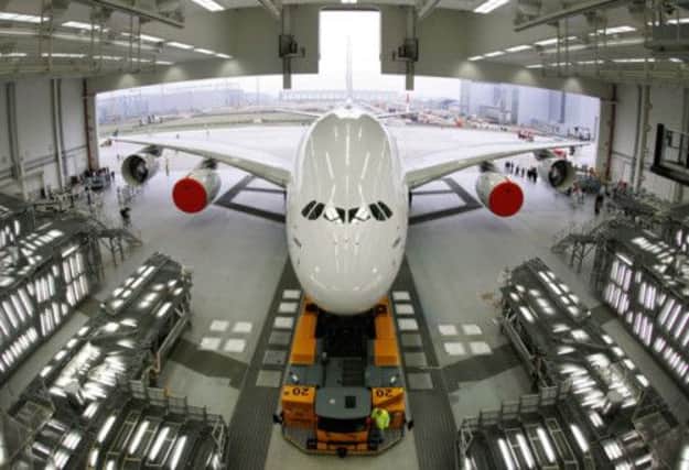 The UK aerospace industry has been helped by the Airbus 380. Picture: AP