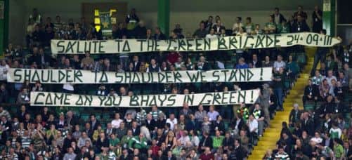 Celtic have reversed their decision to close the Green Brigade section. Picture: SNS