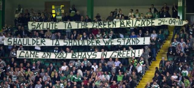 Celtic have reversed their decision to close the Green Brigade section. Picture: SNS