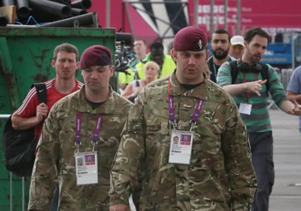 Troops were forced to cover G4S's Olympics shortcomings. Picture: Getty