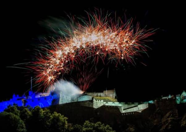 The Edinburgh Tattoo fireworks, captured by David Reynolds