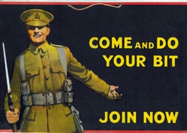 A WWI propaganda poster. Picture: McLean Musuem