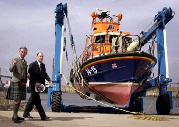 Prince Charles pictured while on a visit to Buckie Shipyard. Picture: Reuters