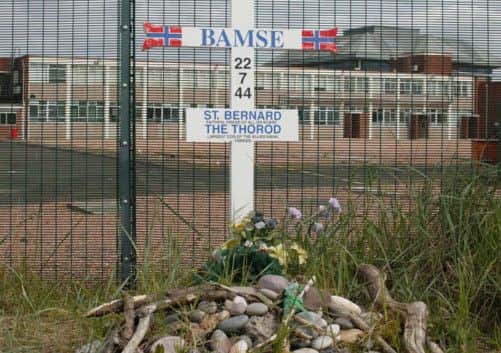 Bamse's grave in Montrose