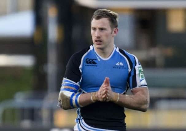 Byron McGuigan scored Glasgow Warriors' only try of the match. Picture: SNS