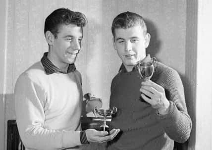 Gerry, left, with brother Joe in 1960. Picture: TSPL