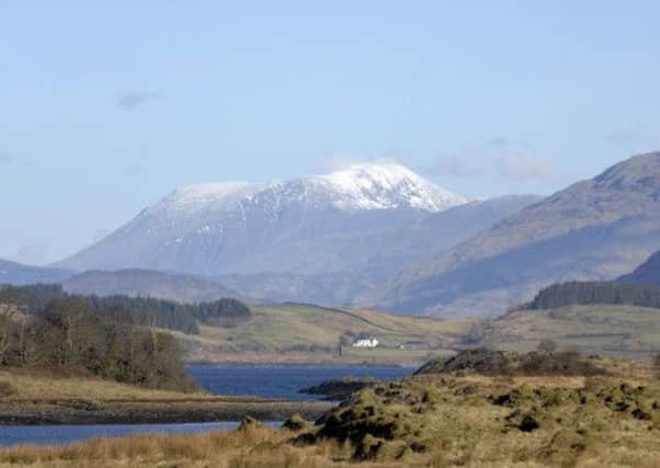 An injured woman was rescued by a brass band on Ben Nevis after she was found on Saturday evening by the quartet. Picture: Ian Rutherford