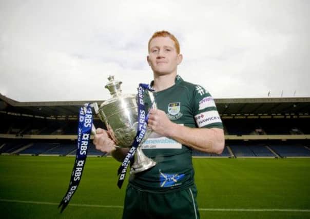 Current Hawick star Greg Cottrell at the launch of the RBS Premiership season last week. Picture: SNS