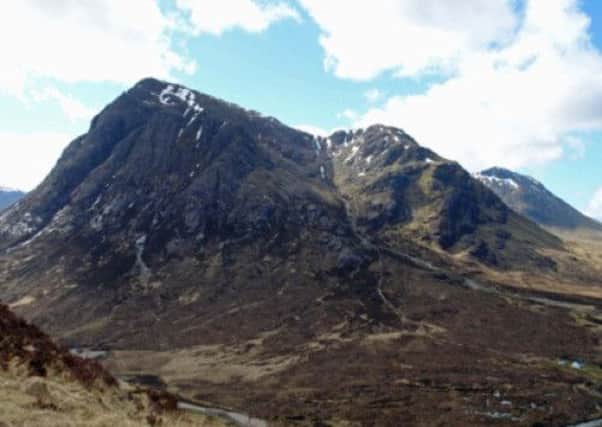 Police are searching for a missing hillwalker in the Buachaille Etive Mor area. Picture: Contributed