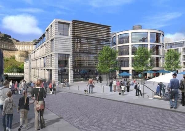 An artist's impression of the Caltongate proposal, looking down New street towards Waverley Valley. Picture: Comp