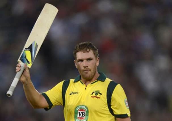 Aaron Finch: Hit 14 sixes. Picture: Reuters