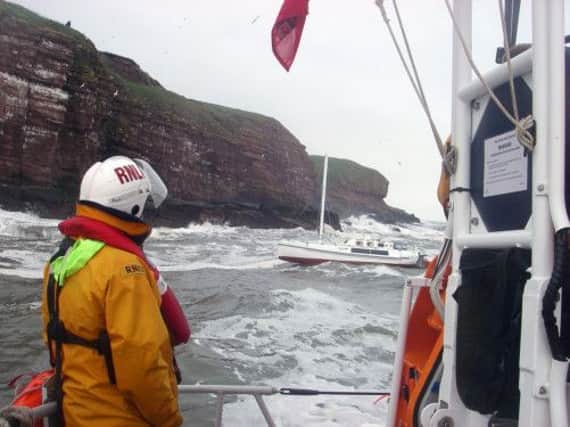 Arbroath RNLI lifeboat in action. Picture: submitted