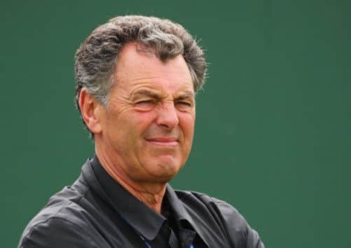 Bernard Gallacher, pictured here at the 136th Open Championship in Carnoustie, is in a 'critical  but stable' condition. Picture: Getty
