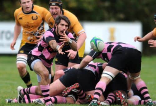 Sylvain Diez will line up at No 10 for Ayr against Melrose today at Millbrae. Picture: Jane Barlow