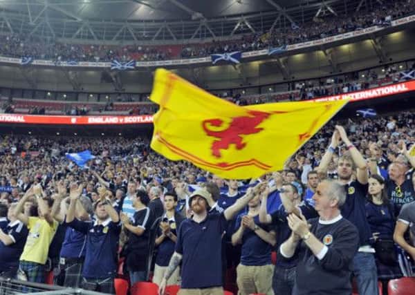 The Tartan Army at Wembley. Picture: Phil Wilkinson