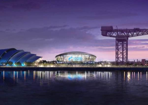 An artist's impression of the completed Hydro arena. Picture: PA