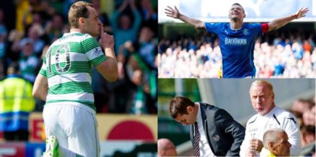 Anthony Stokes and Lee McCulloch both had good footballing weekends. Danny Lennon however had one that he would like to forget. Picture: SNS