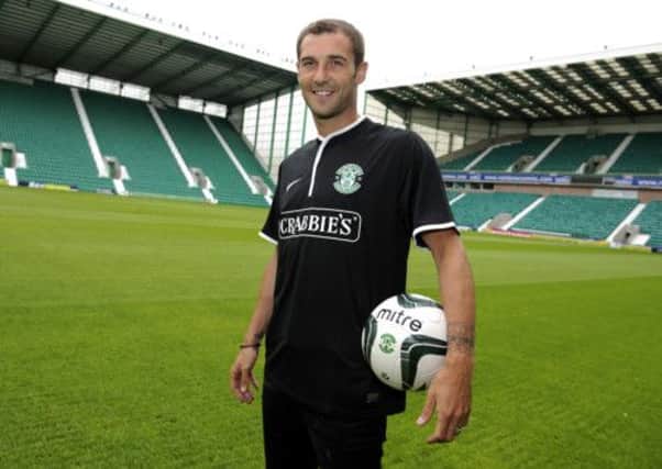 Hibernian midfielder Kevin Thomson has been called up to the Scotland squad after a three year absence. Picture: Phil Wilkinson