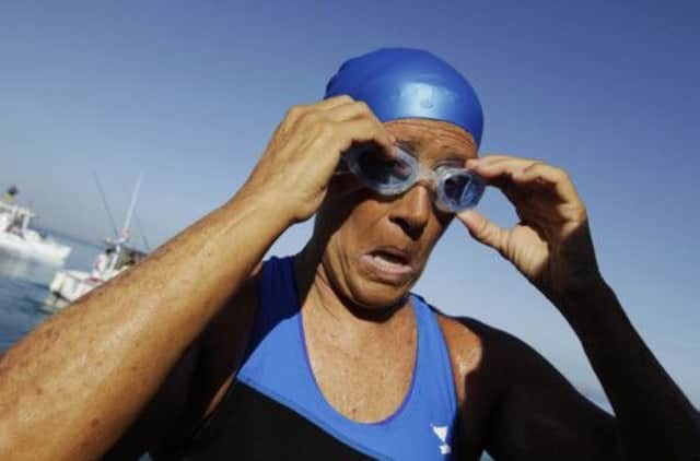 Diana Nyad swam the 110 miles from Cuba to Florida in 53 hours. Picture: Reuters