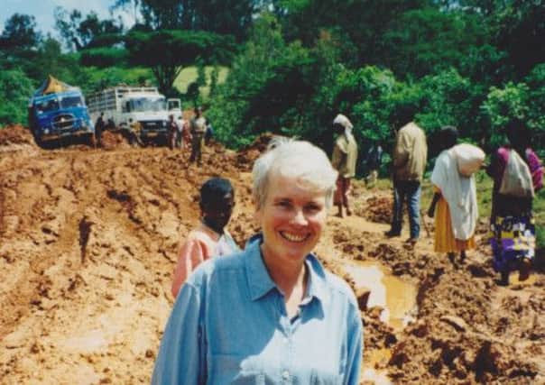 Elizabeth Laird in Ethiopia, collecting stories for her series of books and website