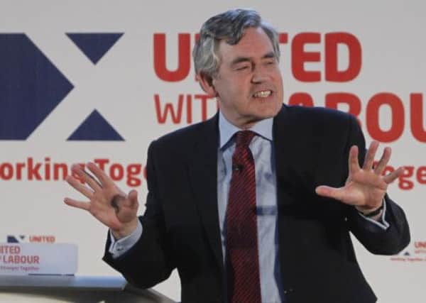 Gordon Brown: UK is a bigger idea than Scottish independence. Picture: PA
