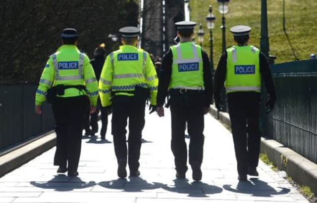 Police on patrol in Edinburgh