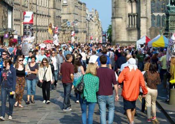 Police praised the behaviour of Edinburgh Festival attendees despite around 40 arrests and 50 fixed penalty notices handed out. Picture: Joey Kelly