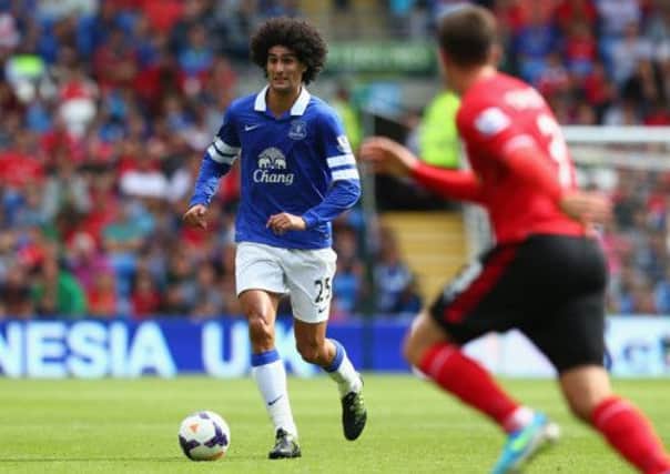 Marouane Fellaini in action for Everton. Picture: Getty