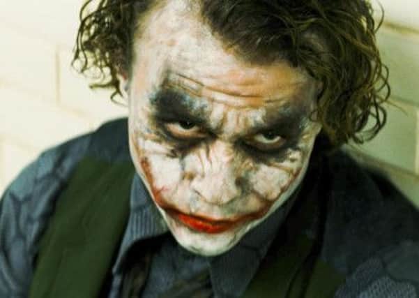 The late Heath Ledger, pictured as the Joker in The Dark Knight. Picture: AP