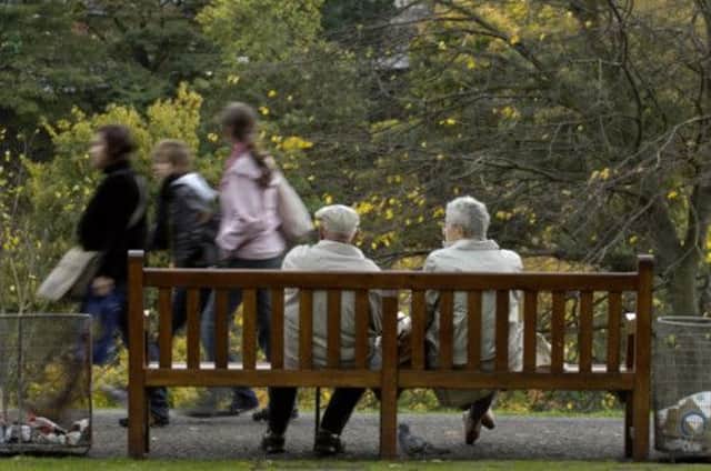 Scotlands population is ageing faster than the rest of the UK, but we benefit from a shared welfare system. Picture: Neil Hanna