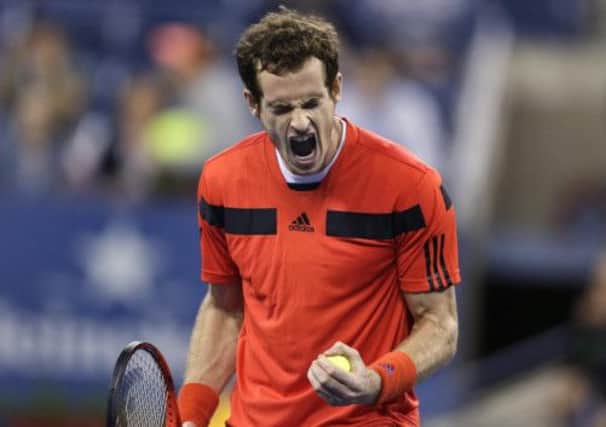 Andy Murray lets out a roar during his fourth round victory over Uzbekistans Denis Istomin. Picture: AP