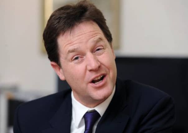 Nick Clegg is attempting to make the case for the UK. Picture: Ian Rutherford