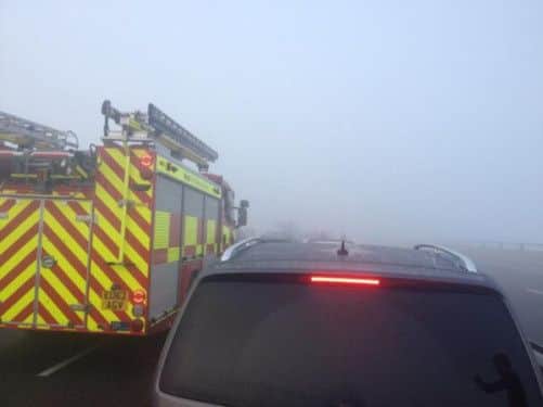 Fog is believed to have contributed to the crash. Picture: submitted