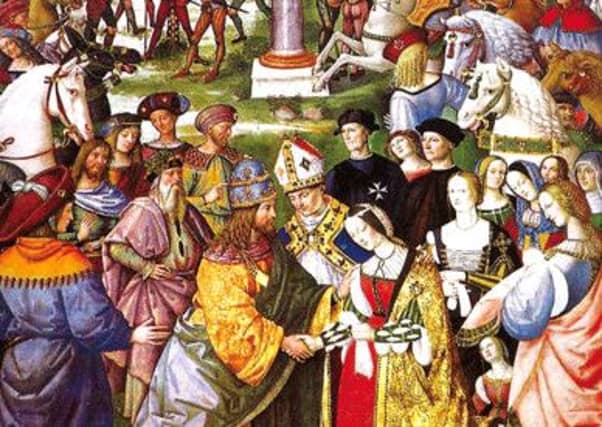 Enea Silvio Piccolomini Presents Frederick III to Eleonora of Portugal. Picture: Contributed