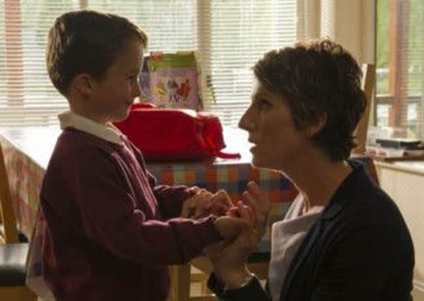 Tommy Potten and Tamsin Greig in The Guilty. Picture: Contributed