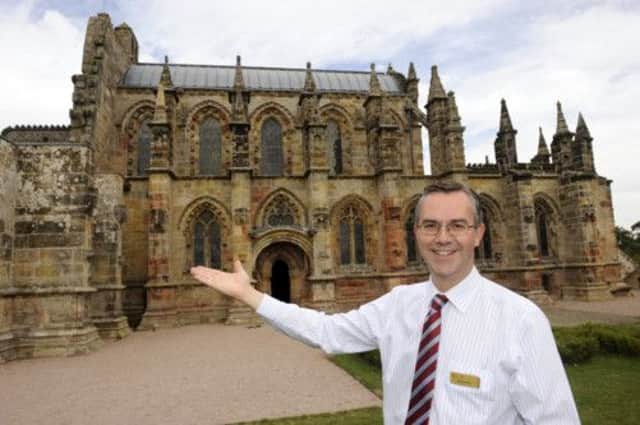 Rosslyn Chapel scaffold free for first time since 1997. Picture: Ian Georgeson