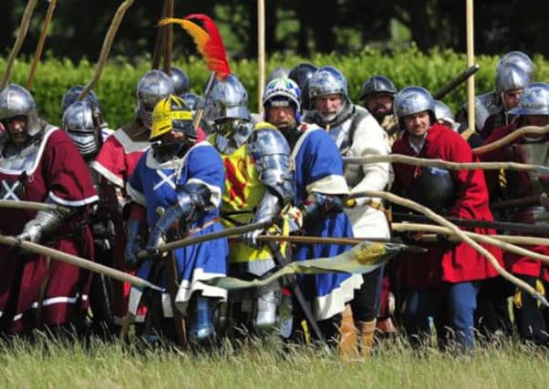 Military reenactors mark the Battle of Flodden's 500 year anniversary.  Picture: Robert Perry