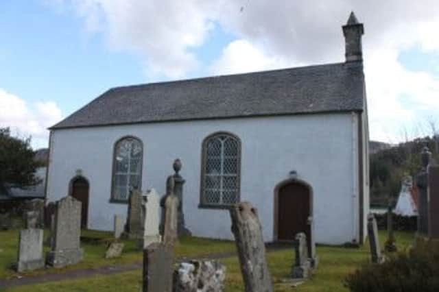the church in Plockton, though owned by the Church of Scotland, is now used by the local Free Church congregation. Picture: Contributed