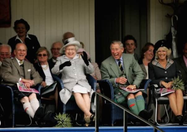 The Royals enjoy the Braemar Gathering in 2006. Picture: Getty