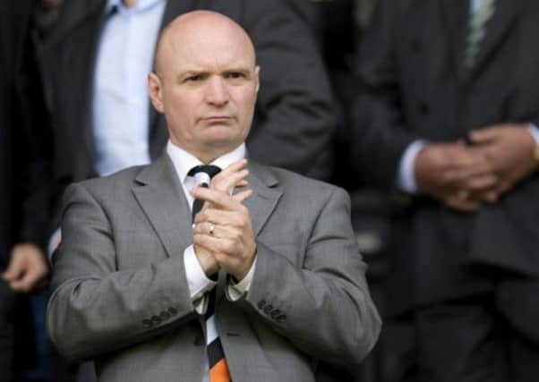 Dundee United chairman Stephen Thompson, pictured at the match with Celtic in August. Picture: SNS