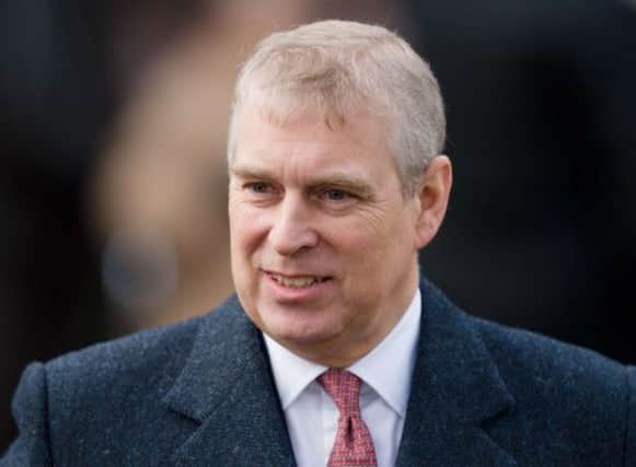 Prince Andrew was challenged in the grounds of Buckingham Palace on Wednesday. Picture: AFP