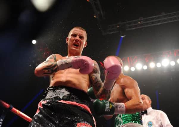Ricky Burns in action against Raymundo Beltran in Glasgow. Picture: Robert Perry