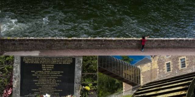 New Lanark and the memorial to Bill Shankly