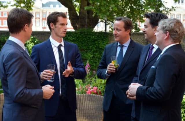 Andy Murray pictured at Downing Street following his Wimbledon win. Picture: Getty