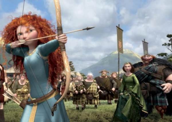 A scene from the successful film, featuring Princess Merida voiced by Kelly Macdonald. Picture: AP