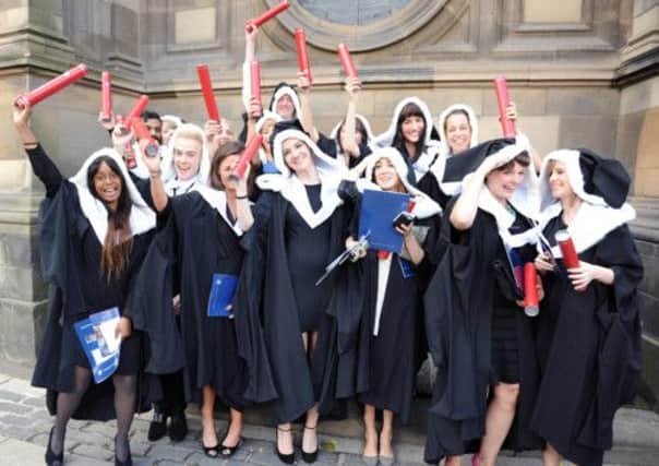 These University of Edinburgh graduates are alumnus of the 17th-best university in the world, according to new figures. Picture: Ian Rutherford