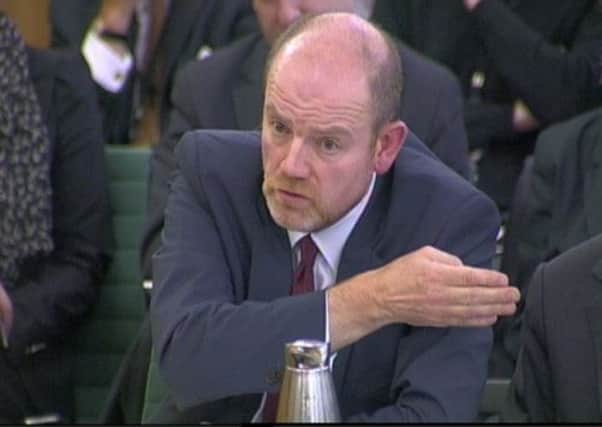 Former BBC director general Mark Thompson speaks to the Commons Public Accounts Committee. Picture: PA