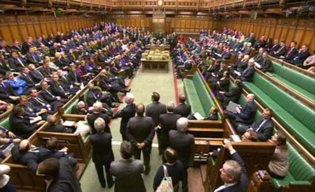 A general view of the chamber in the House of Commons. Picture: PA