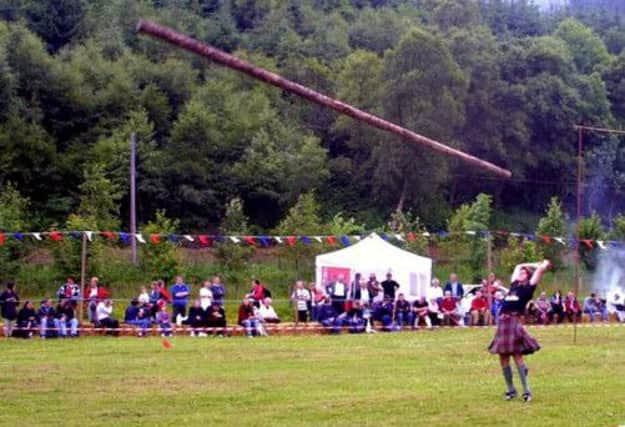 The caber at the Pitlochry Highland games has been replaced. Picture: HeMedia