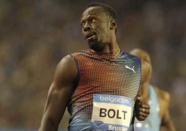 Major events featuring such as Usain Bolt generate risk. Picture: Reuters